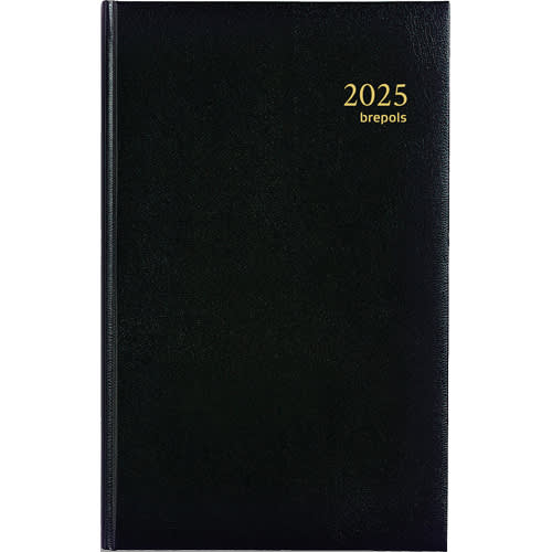 BREPOLS Agenda Janvier à Décembre 2025 LIMA Saturnus Basic 015, relié, 13,3x20,8cm noir photo du produit Principale L