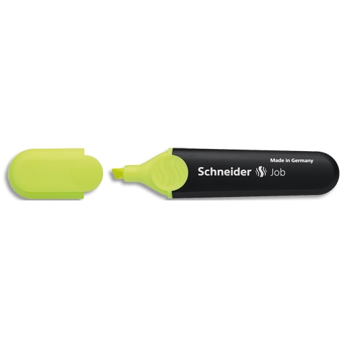 SCHNEIDER Surligneur JOB 150 (rechargeable) pointe biseautée, encre Jaune photo du produit Principale L