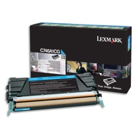 LEXMARK Cartouche toner Cyan C746A1CG photo du produit