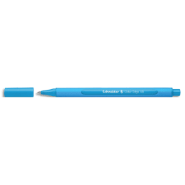 SCHNEIDER Stylo bille SLIDER EDGE capuchon, pointe large, corps triangulaire, encre indélébile Bleu clair photo du produit