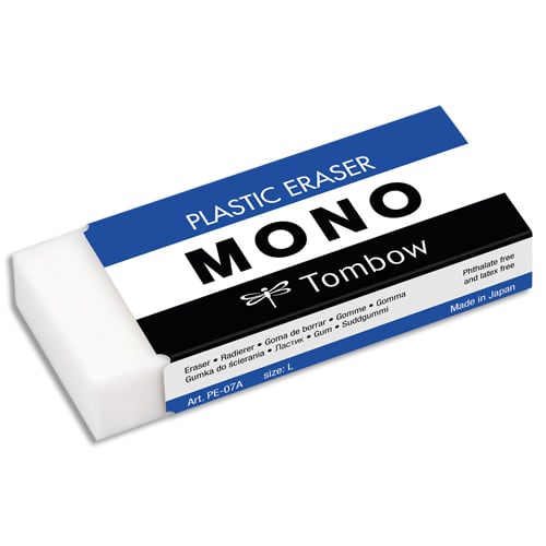 TOMBOW Gomme MONO L 38g souple pour un résultat parfait, en PVC, sans phtalates et sans latex photo du produit Principale L