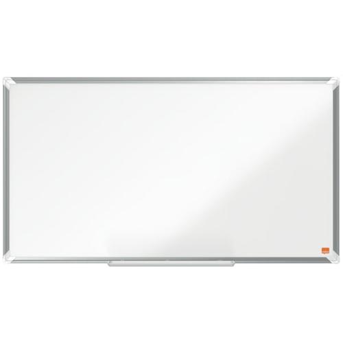 NOBO Tableau blanc en acier laqué Premium Plus magnétique 890 x 500 mm - Blanc - 1915371 photo du produit