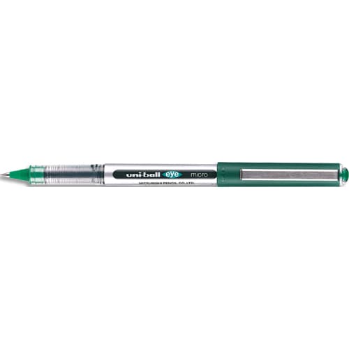 UNIBALL Roller encre liquide EYE. Pointe métal 0.5mm. Couleur vert photo du produit Principale L