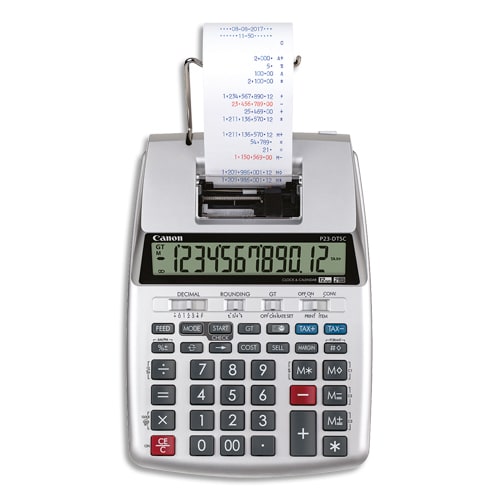 CANON Calculatrice imprimante portable 12 chiffres P23-DTSC-II