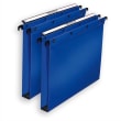 OBLIQUE AZ Paquet de 10 dossiers suspendus TIROIR en polypro opaque 5/10e. Fond 15, bouton-pression. Bleu photo du produit