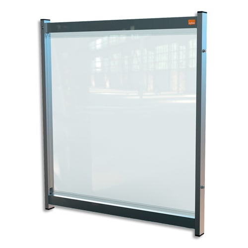 NOBO Séparateur de bureau modulaire film PVC transparent, L75 x H82 x P40 cm photo du produit