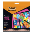 BIC Etui de 24 crayons de couleur Intensity premium. Bois FSC. Couleurs assorties. photo du produit