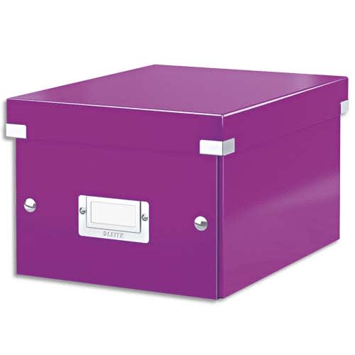 LEITZ Boîte Click & Store WOW, format Médium A4, violet photo du produit