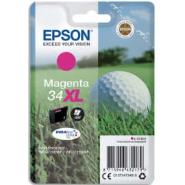 EPSON Cartouche Jet d'Encre DURABrite Ultra Magenta XL ''Balle de Golf'' 34 (T3473) - C13T34734010 photo du produit