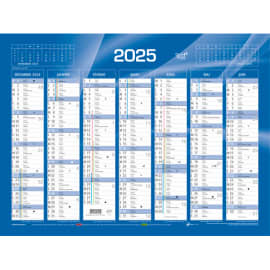 CALIPAGE Bloc éphéméride Date à droite, horaire et rdv à Gauche,Janvier à  Décembre 2024 - 8.5 x 11.5 cm