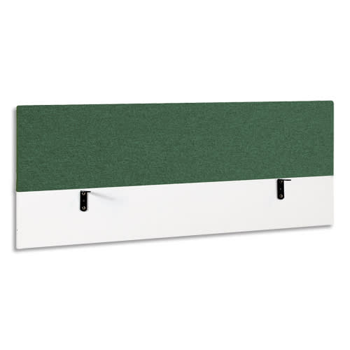 GAUTIER OFFICE Ecran de séparation L140 Sunday pour bureau. Coloris vert - Dimensions : L140 x H60 cm photo du produit Principale L