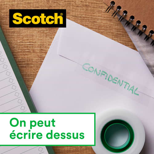 SCOTCH Dévidoir Cool color rubans Magic™ invisible 19 mm x 19 m