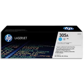 HP 305A CE411A Toner Cyan Authentique pour HP Color LaserJet Pro M351 / M375 / M451 / M475 photo du produit