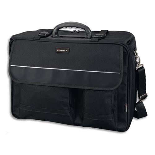 LIGHTPAK Pilot Case Noir en nylon polyester compartiments + poches L46 x H34 x P20 cm photo du produit Principale L