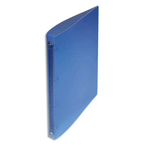 Classeur 4 anneaux polypropylène dos 2 cm Bleu translucide photo du produit Principale L