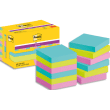 POST-IT Lot de 12 blocs notes Super Sticky POST-IT® Collection COSMIC 47,6x47,6 mm, 90 feuilles. photo du produit