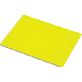 FABRIANO Lot de 10 feuilles de papier fluo 250g, dimensions 50 x 65 cm, coloris jaune photo du produit