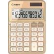 CANON Calculatrice de bureau mini aspect m&eacute;tal 109 x 187x 22 mm KS-125KB Or photo du produit