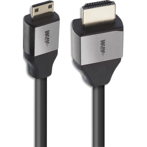 APM Câble HDMI / HDMI mini, 1080p, mâle / mâle, noir, 1.8m photo du produit Principale L