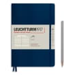 LEUCHTTURM 1917 Carnet souple 14,8x21cm 123 pages lignées numérotées. Coloris Bleu marine photo du produit