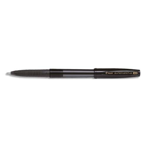 PILOT Stylo à bille Super Grip G à capuchon avec grip ergonomique, pointe extra-large rechargeable. Noir photo du produit Principale L