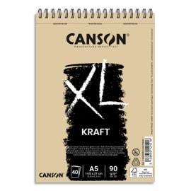 Canson Carnet XL Croquis Mini Format A5 14,8 x 21 cm 60 feuilles à prix pas  cher