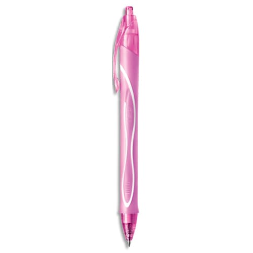 BIC Gel-ocity Quick Dry Stylo-Gel rétractable Pointe Moyenne (0,7 mm) - Rose photo du produit