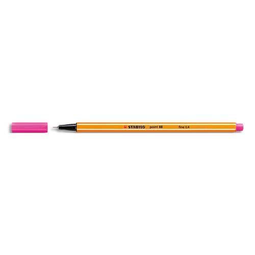 STABILO point 88 stylo-feutre pointe fine (0,4 mm) - Rose foncé photo du produit