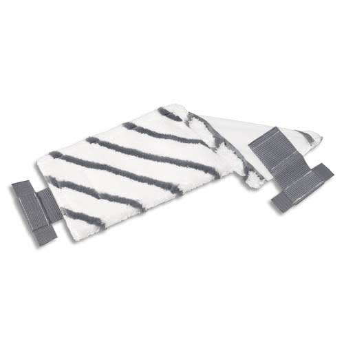 VILEDA Frange en microfibre bandes diagonales en polyamide UltraSpeed -  Dim. L40 x H15 x P1 cm Blanc Noir