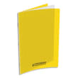 CONQUERANT C9 Cahier piqûre 21x29,7cm 48 pages 90g grands carreaux Seyès. Couverture polypropylène Jaune photo du produit