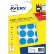 AVERY Sachet de 240 pastilles Ø30 mm. Imprimables. Coloris Bleu photo du produit