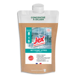 JEX PROFESSIONNEL Recharge concentrée à diluer 250ml pour surfaces vitrées et lisses. Contact alimentaire photo du produit