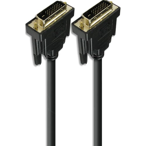 APM Câble DVI-D, dual link, mâle / mâle, noir, 1.8m photo du produit Principale L