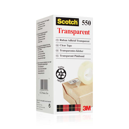 SCOTCH Ruban adhésif transparent 19mm x 33m en sachet individuel 550 photo du produit Secondaire 1 L