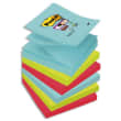 POST-IT Lot de 6 blocs Z-Notes Super Sticky POST-IT® couleurs COSMIC 90 feuilles 76 x 76 mm photo du produit