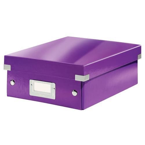 LEITZ Boîte CLICK&STORE S-Box avec compartiments amovibles. Coloris Violet. photo du produit Principale L