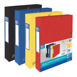 OXFORD Lot de 4 Boîtes TOP FILE 24x32 dos 40mm carte lustrée photo du produit