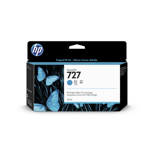 HP Cartouche jet d'encre 727 cyan B3P19A photo du produit