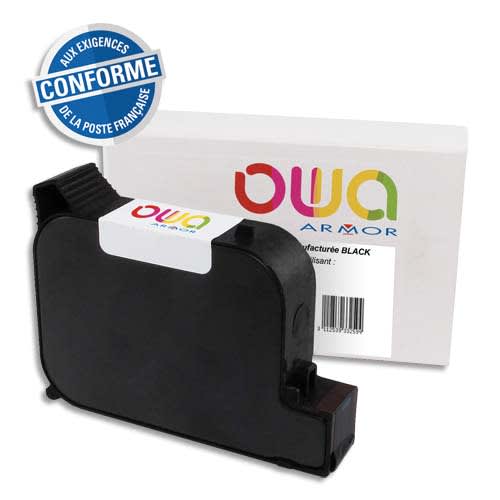 OWA Cartouche compatible machine à affranchir PitneyBowes DP200/400.Capacité 2x84ml/2000p photo du produit Principale L