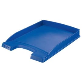 LEITZ Corbeille courrier Plus Slim. Petite capacité. Dim (lxhxp) : 25,5x3,5x35,7 cm. Coloris bleu. photo du produit