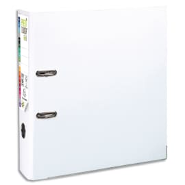 EXACOMPTA Classeur à levier en polypro PREMTOUCH dos de 8cm, coloris Blanc photo du produit