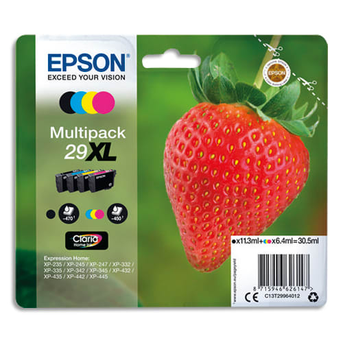 EPSON multipack Jet d'Encre Fraise (T2996) C13T29964012 photo du produit Principale L