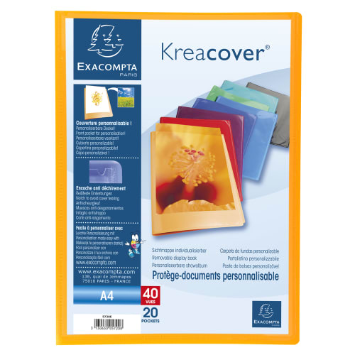 EXACOMPTA Protège-documents personnalisable PP KREACOVER 40 vues assortis photo du produit Secondaire 3 L