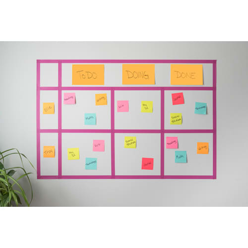 POST-IT Lots de 6 blocs Notes Super Sticky POST-IT® couleurs COSMIC 90 feuilles 76 x 127 mm photo du produit Secondaire 2 L