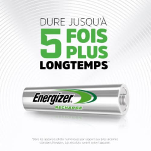 ENERGIZER Pile Power Plus Rechargeable AAA LR03 700 mAh, pack de 4 piles