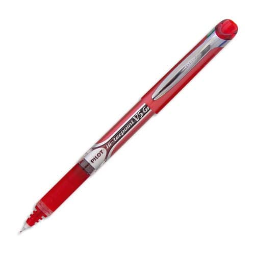 PILOT Stylo roller grip pointe aiguille 0,5 mm Rouge V5 grip photo du produit Principale L