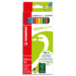 STABILO Etui 12 crayons de couleur GREENColors. Bois FSC, finition vernis mat. Coloris assortis photo du produit