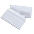 Boîte de 500 enveloppes Blanches auto-adhésives 100g format DL 110X220 mm photo du produit