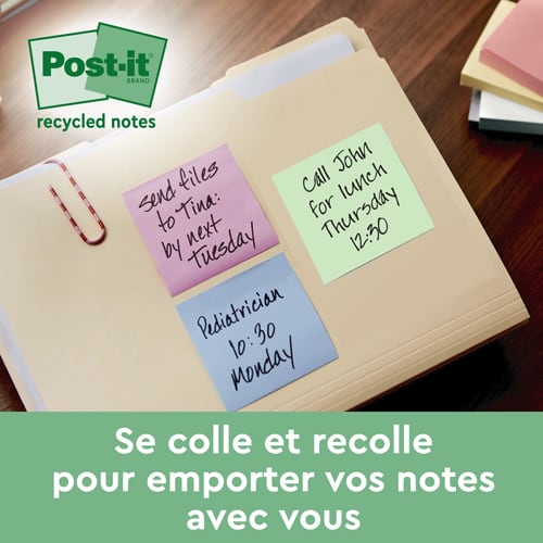 Post it et porte carte en papier recyclé Buro