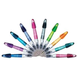 SCHNEIDER Stylo plume Zippi Corail Sweet jungle, plume mini, pointe M en  acier, cartouche encre Bleu